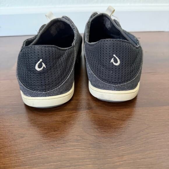 Olukai Nohea Moku Men’s Slip On Boat Shoes Dark Shadow Sz 9.5 Casual Beach Mesh main image 6